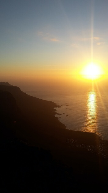 Sunset in Capetown, South Africa